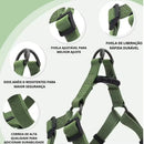 Kit Coleira Peitoral + Guia de Corda Reforçado – Passeios Confortáveis e Seguros!
